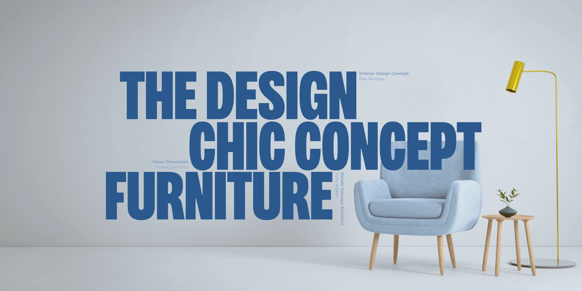 Variera modern sans serif font used on a furniture design branding